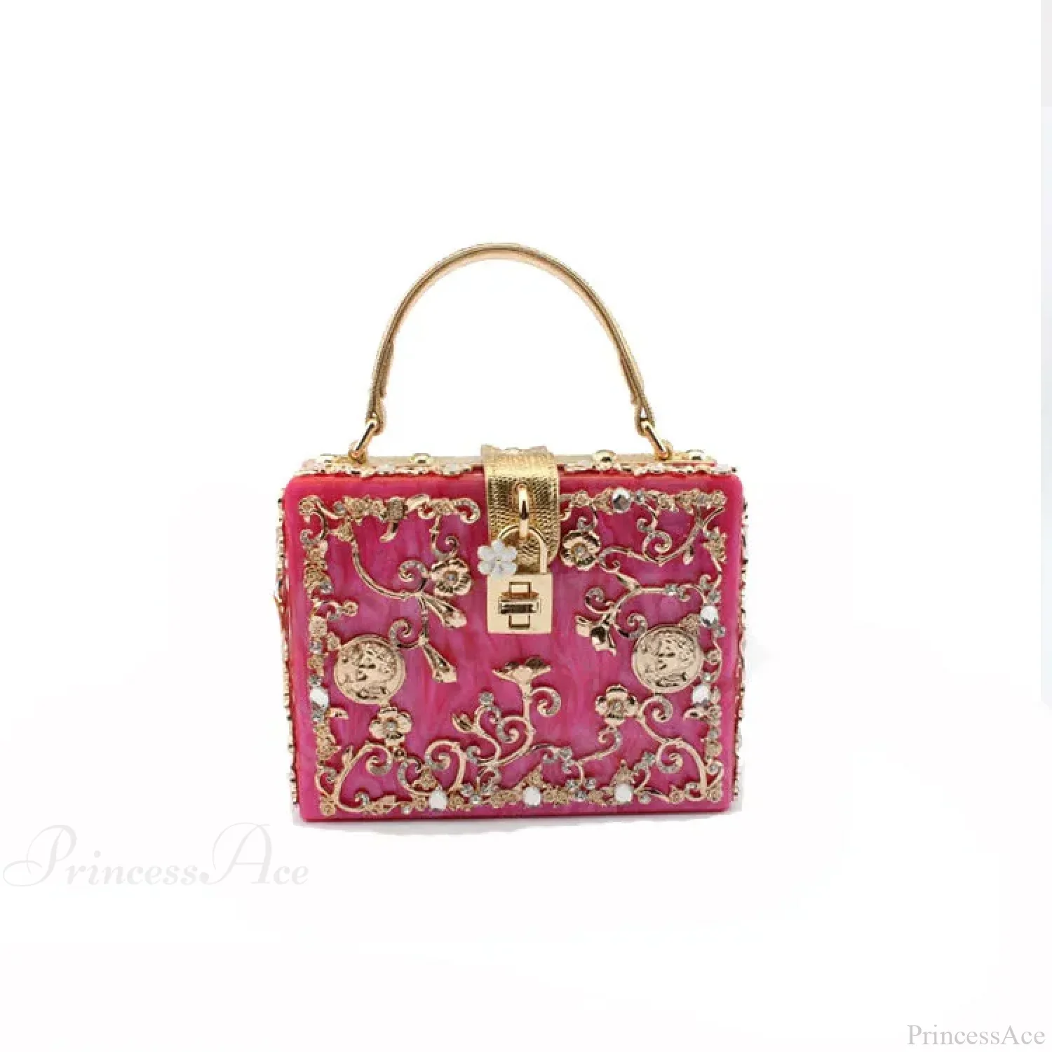 Bling Sequined Heart Evening Clutch Bag - Image 12