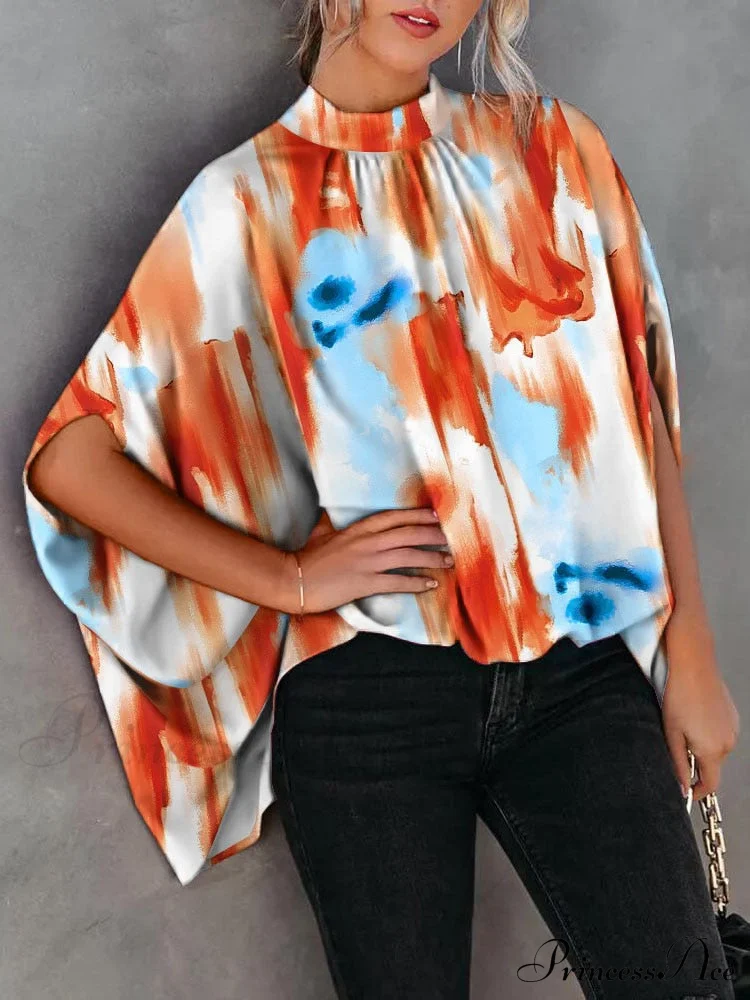 Blouse Loose Blouse Top Femme Arm Casual Design Women Warm-Season Fashion Brief Elegant - Image 3