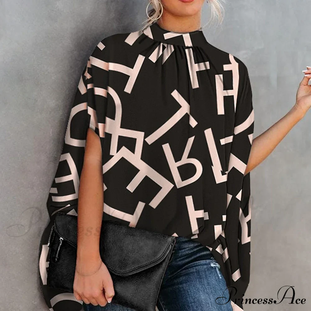 Blouse Loose Blouse Top Femme Arm Casual Design Women Warm-Season Fashion Brief Elegant - Image 4