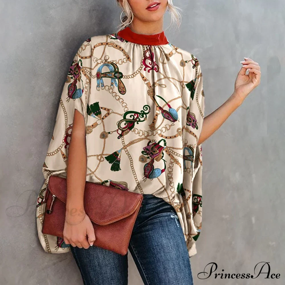 Blouse Loose Blouse Top Femme Arm Casual Design Women Warm-Season Fashion Brief Elegant - Image 9
