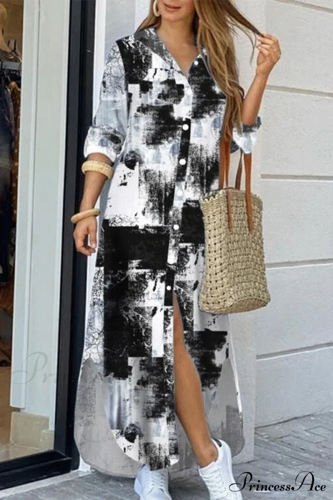 Blouse Patchwork Design Dress - Image 6