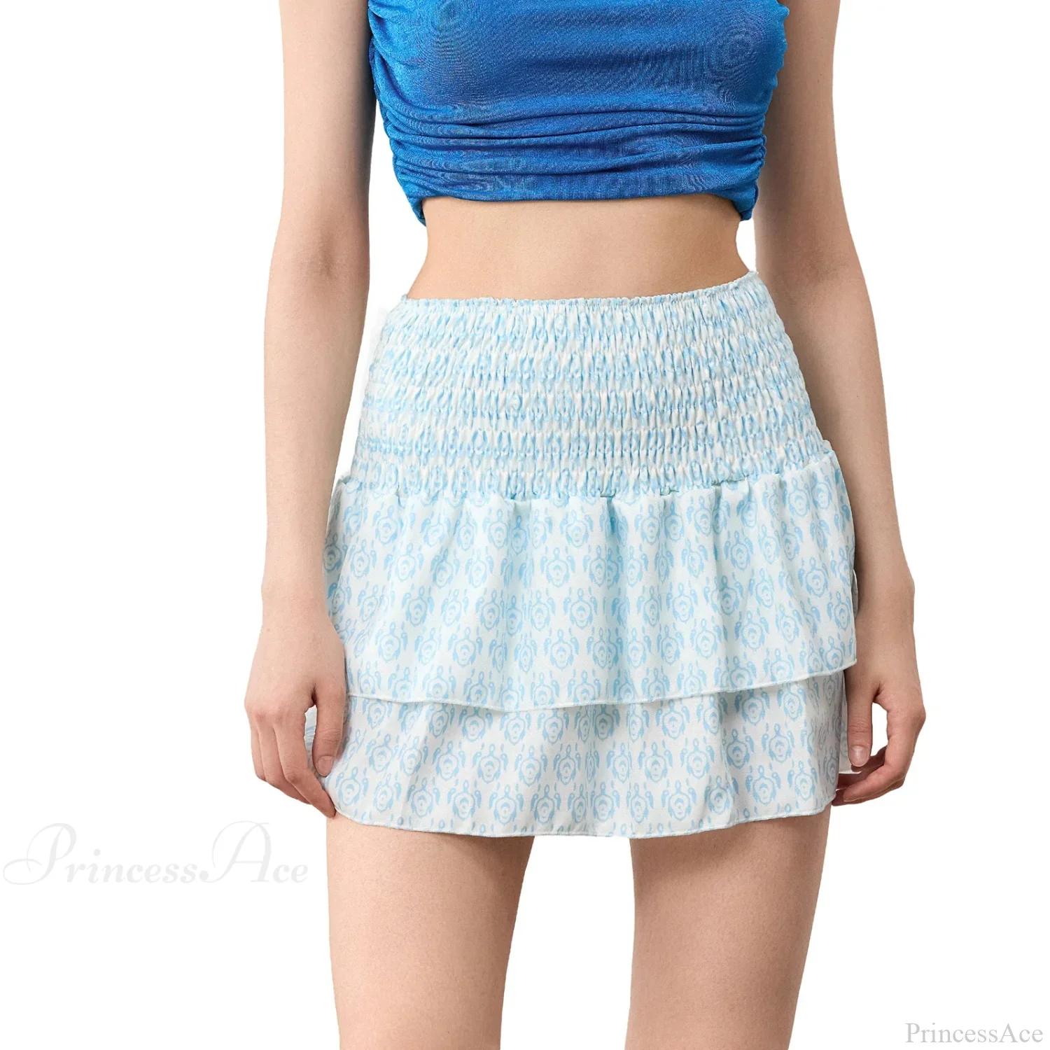 Bohemian Layered Ruffle Skirt - Image 2