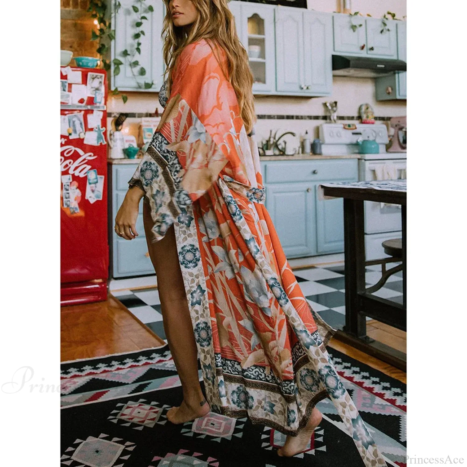 Bohemian Printed Bikini Cover Up - Image 3