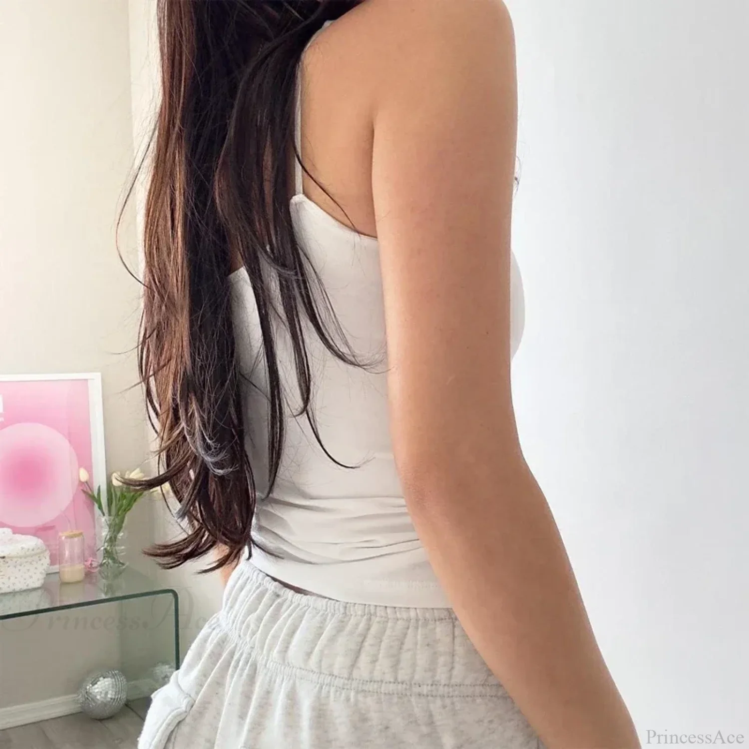 Boho Floral Spaghetti Strap Backless Vintage Low Cut Beach Style Crop Top - Image 6
