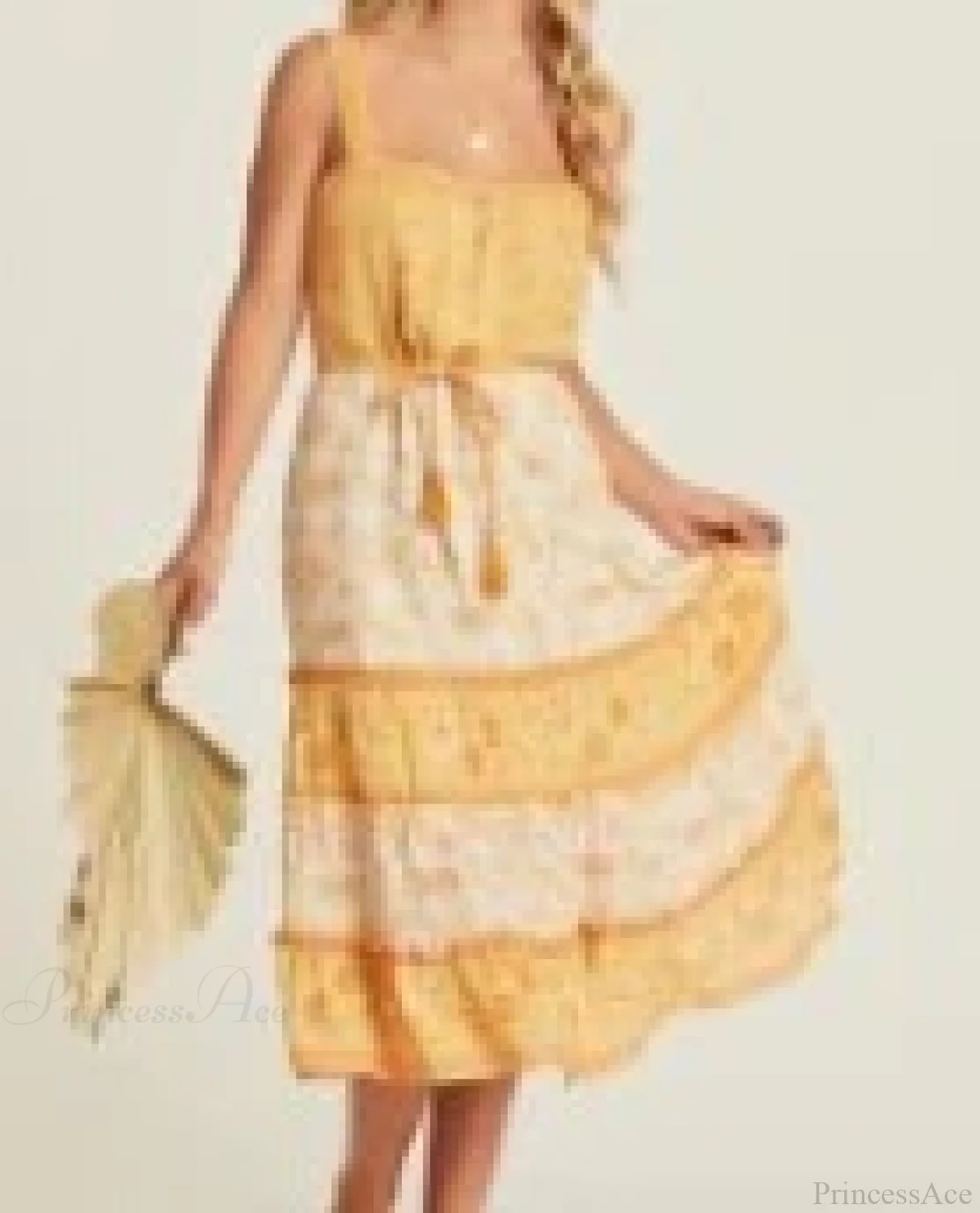 Boho Sundress Sexy Sleeveless Strap Rayon Floral Beach Dress - Image 6