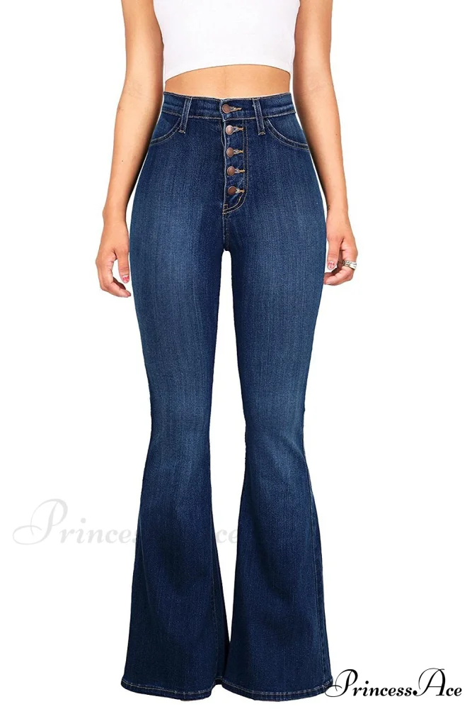 Bottom Denim Waist Flare Warm-Season Sexy Jean Push Bell Lady Women for Trousers High Pants Skinny Up Jeans Spring - Image 7