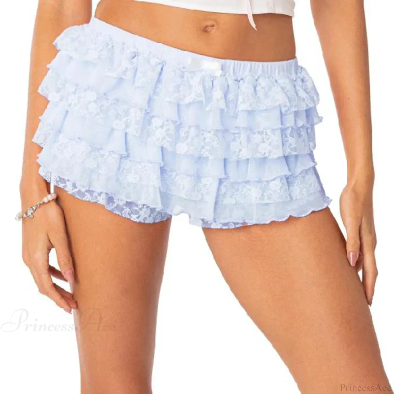 Bow Lace Trim Harajuku Short - Image 10