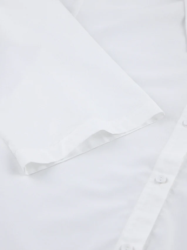 Bow Tie Long Sleeve White Blouse - Image 8