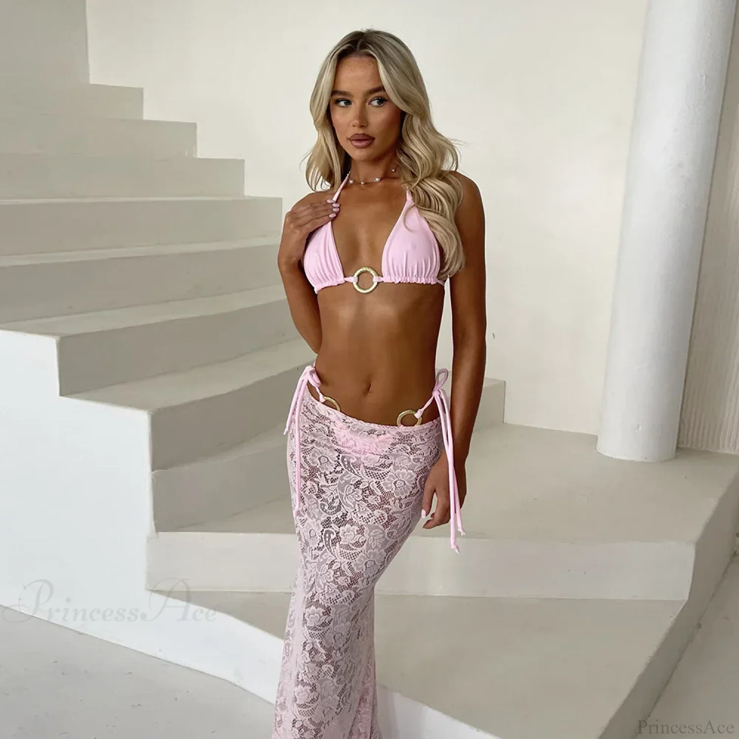 Brazil Long Dress Three Piece Swimsuit - Image 2