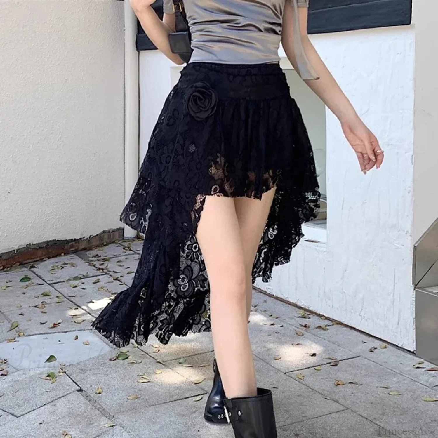 Breathable Lace Short Dress Skirt - Image 5
