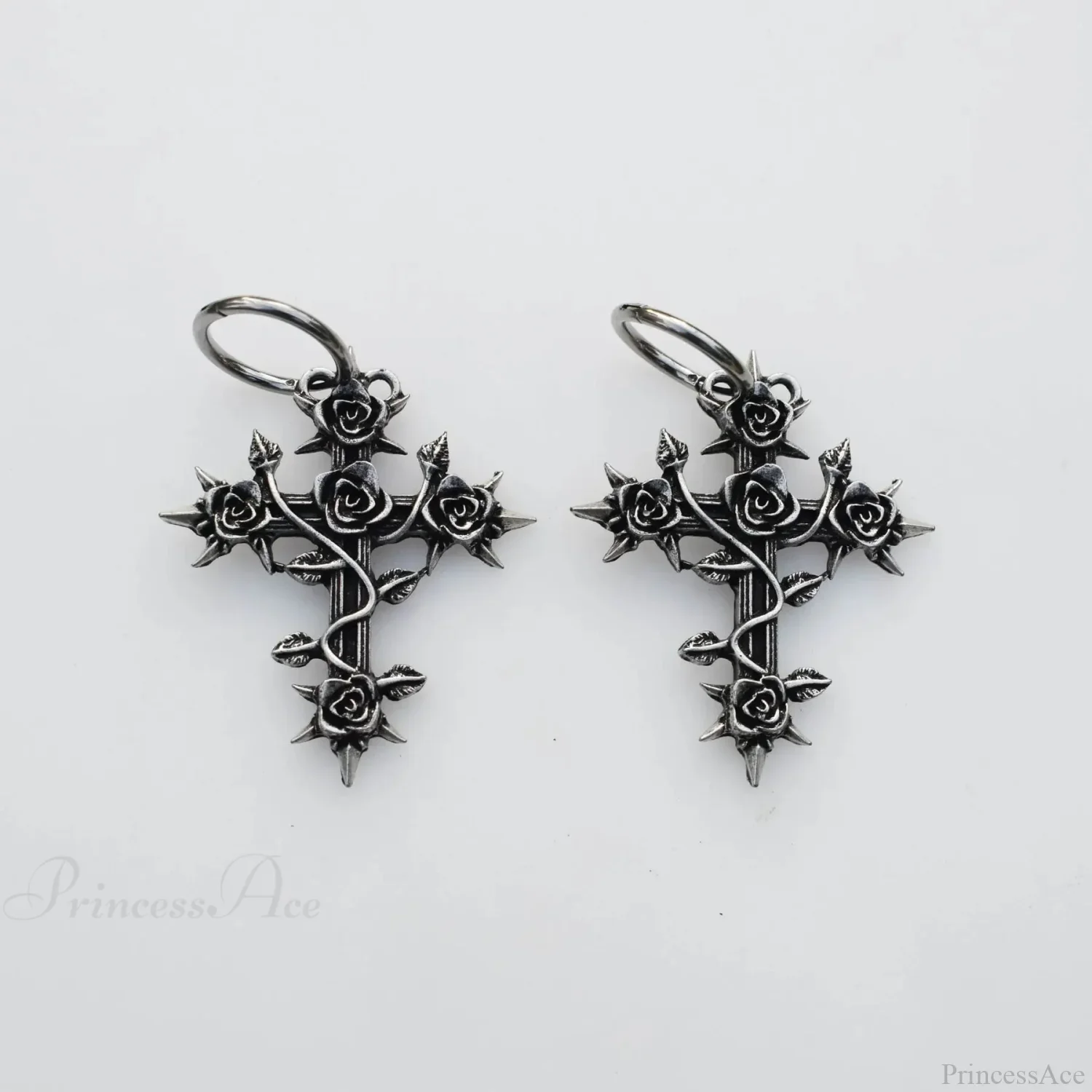 Bright Lunar Heavenly Dark Hoop Earring - Image 2