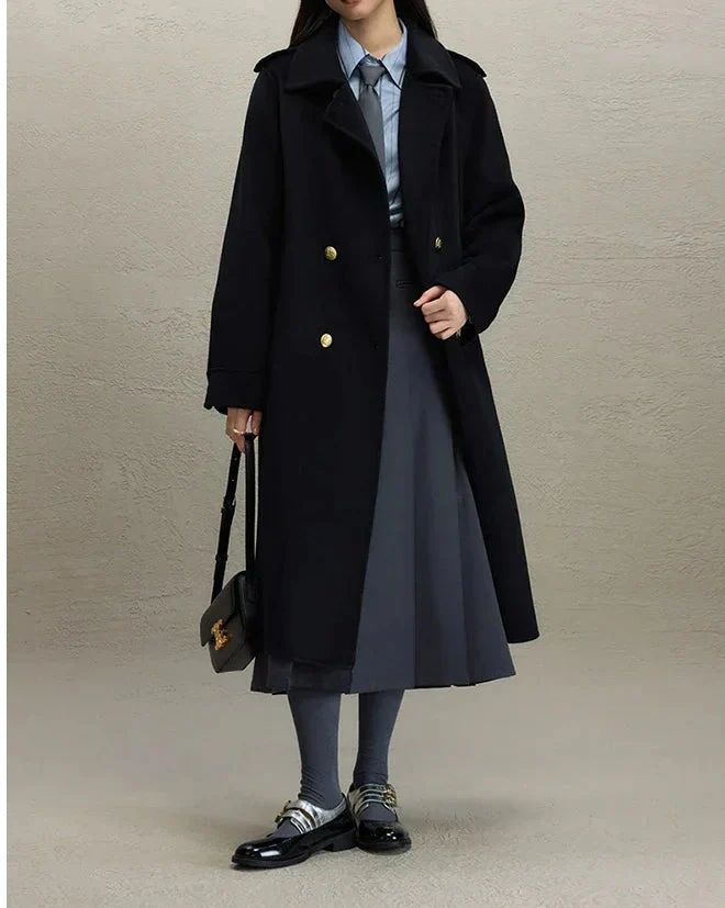 British Style Wool Red Coat - Image 2