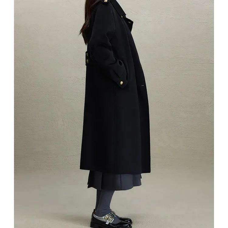 British Style Wool Red Coat - Image 3