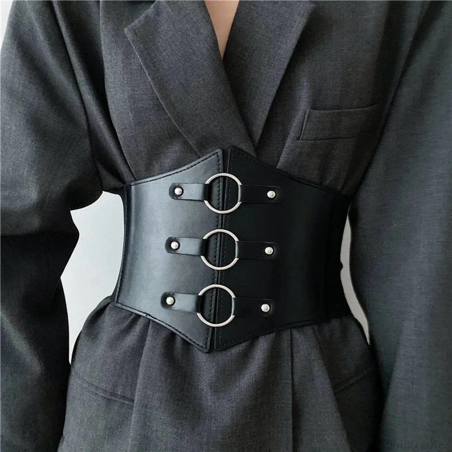 Broad Elastic Gothic Corset Strap - Image 2