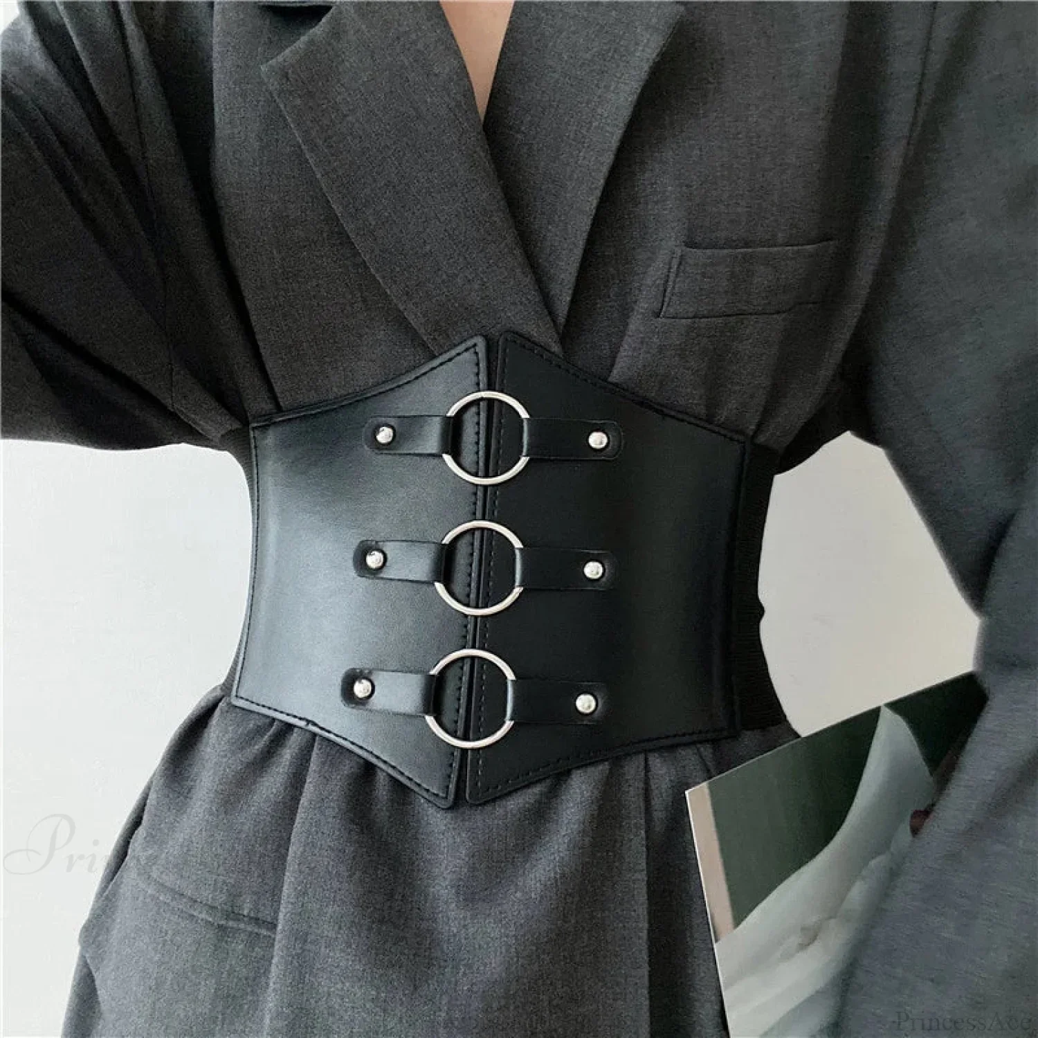 Broad Elastic Gothic Corset Strap - Image 3