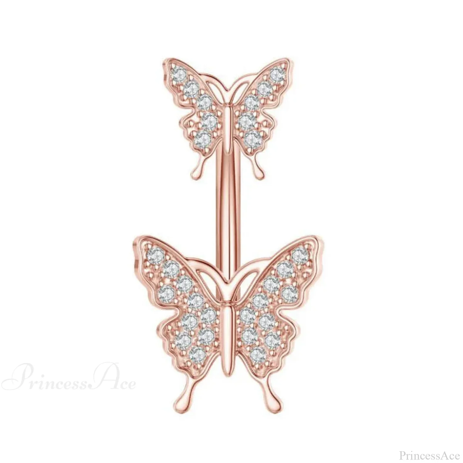 Butterfly CZ Sparkling Gothic Belly Ring - Image 25