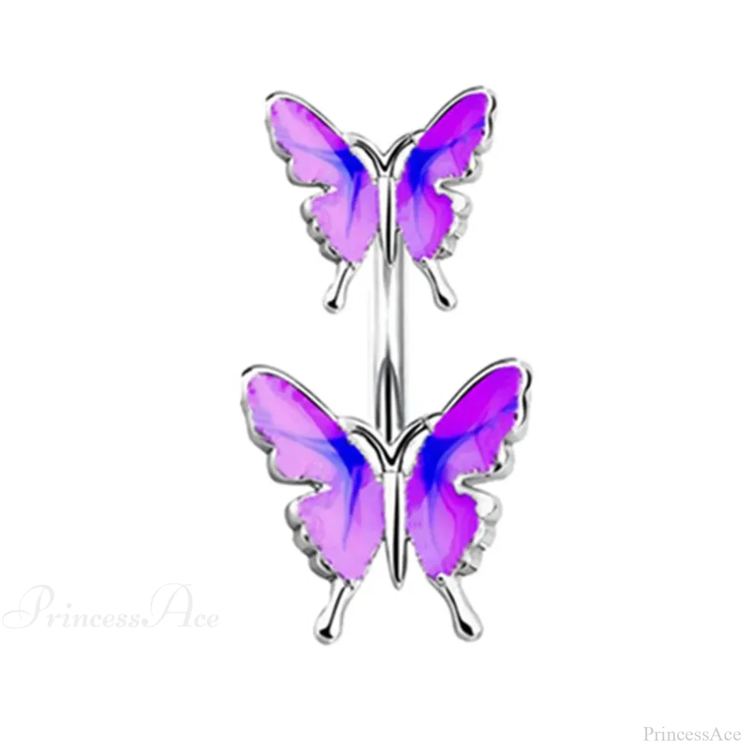 Butterfly CZ Sparkling Gothic Belly Ring - Image 31