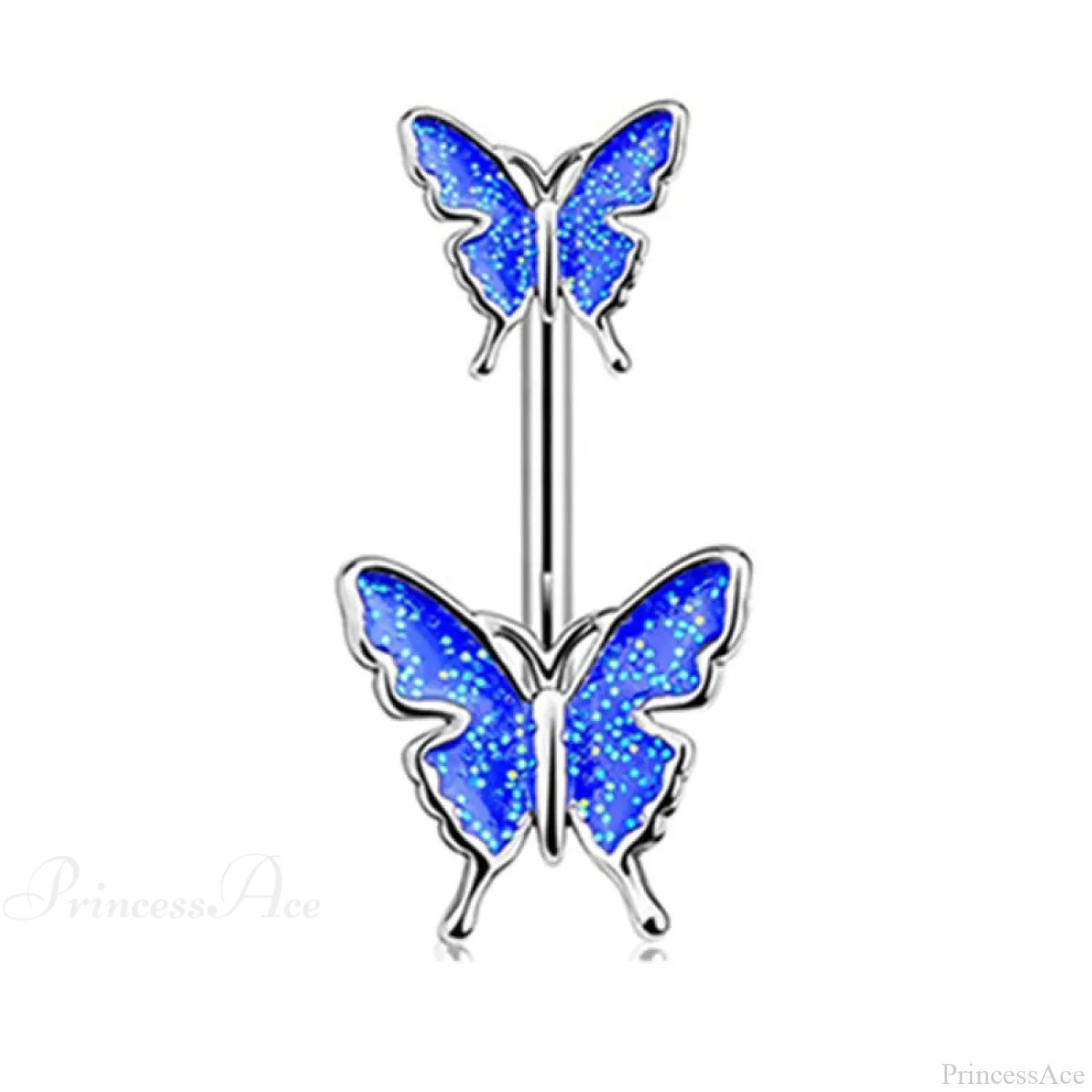 Butterfly CZ Sparkling Gothic Belly Ring - Image 33