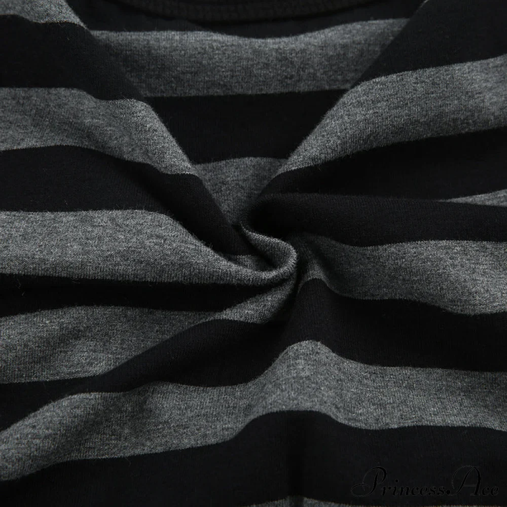Button Full T Vintage V Crop Top Harajuku Neck Blouse Arm Knitted Women Grunge Tee Striped Y2K Outfits - Image 13
