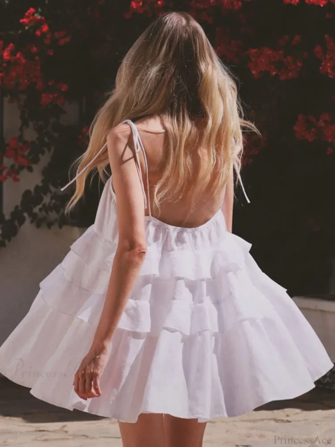 Cake Neck High-Waist Mini Dress - Image 6