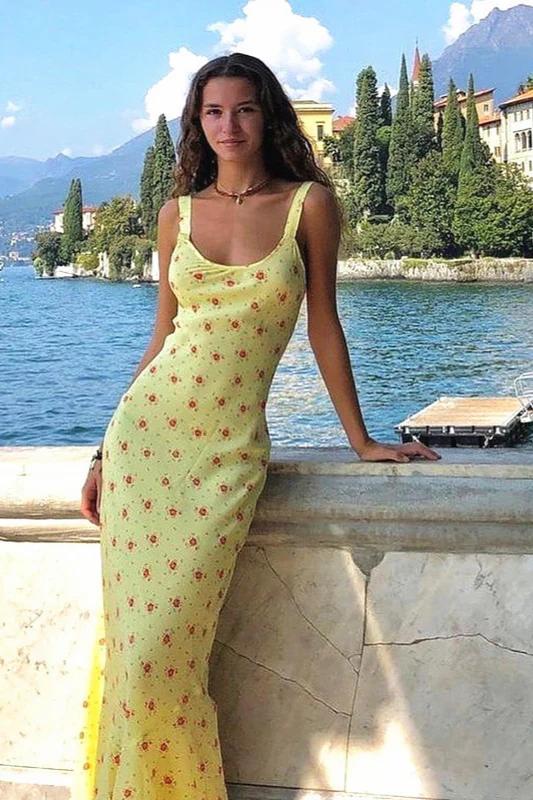 Cami Mermaid Maxi Floral Dress