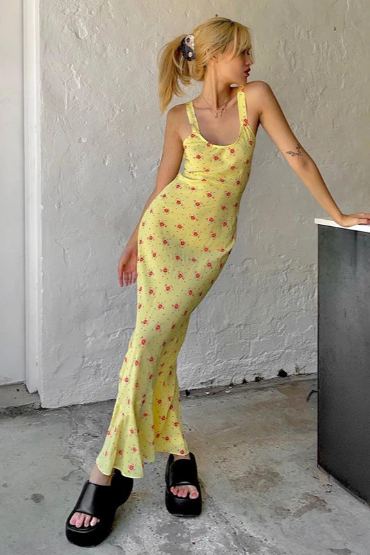 Cami Mermaid Maxi Floral Dress - Image 3