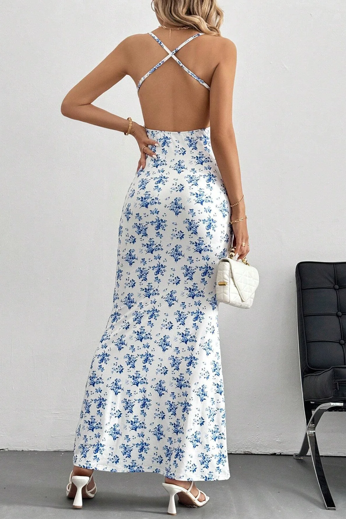 Cami Sweet Open Back Floral Dress - Image 4