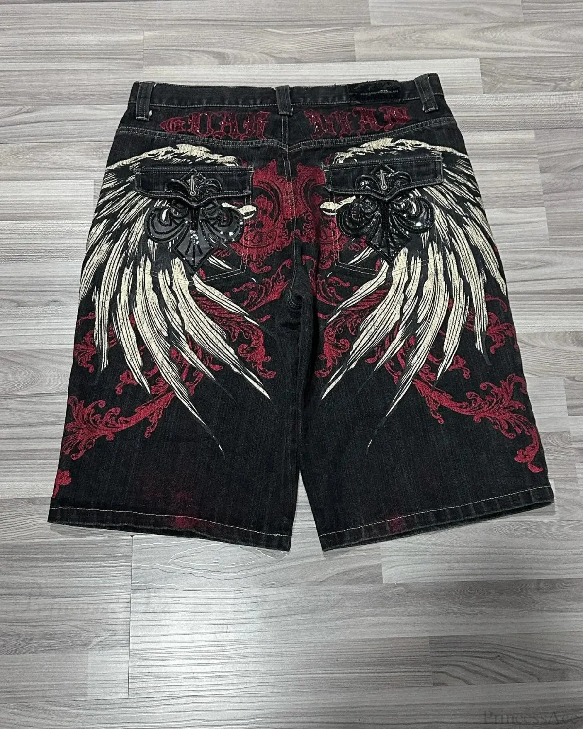 Camouflage Blue Jean Short