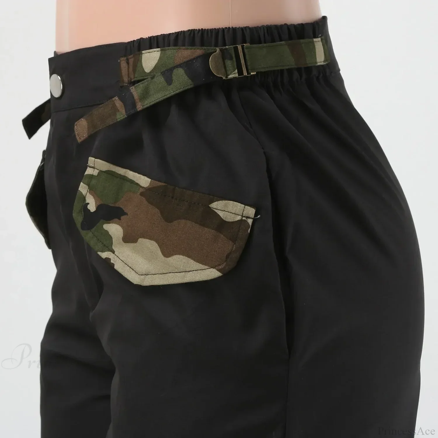 Camouflage Side Pocket Y2K Cargo Pants - Image 4