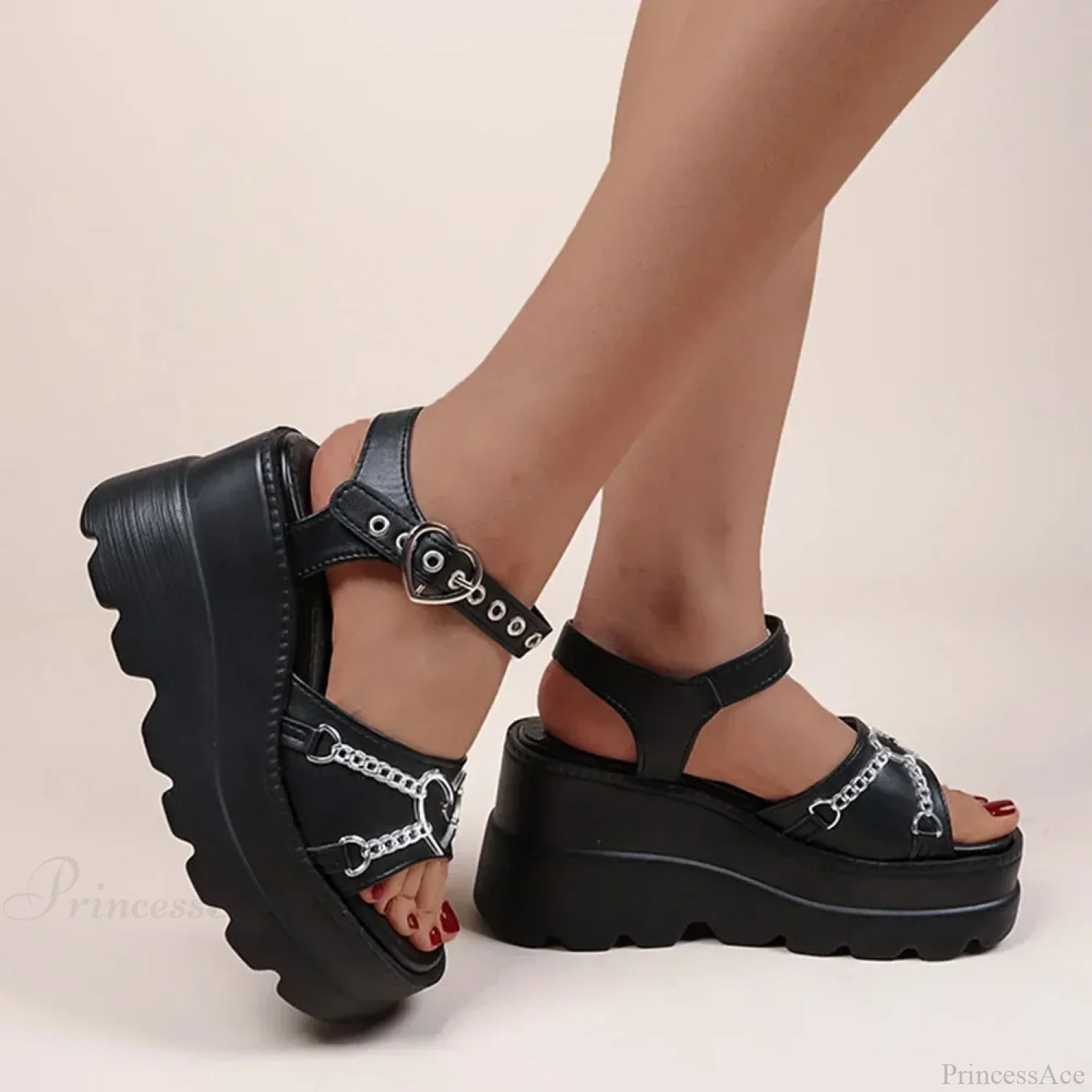 Cardiac Clasp Gothic Elevated Sandal - Image 5