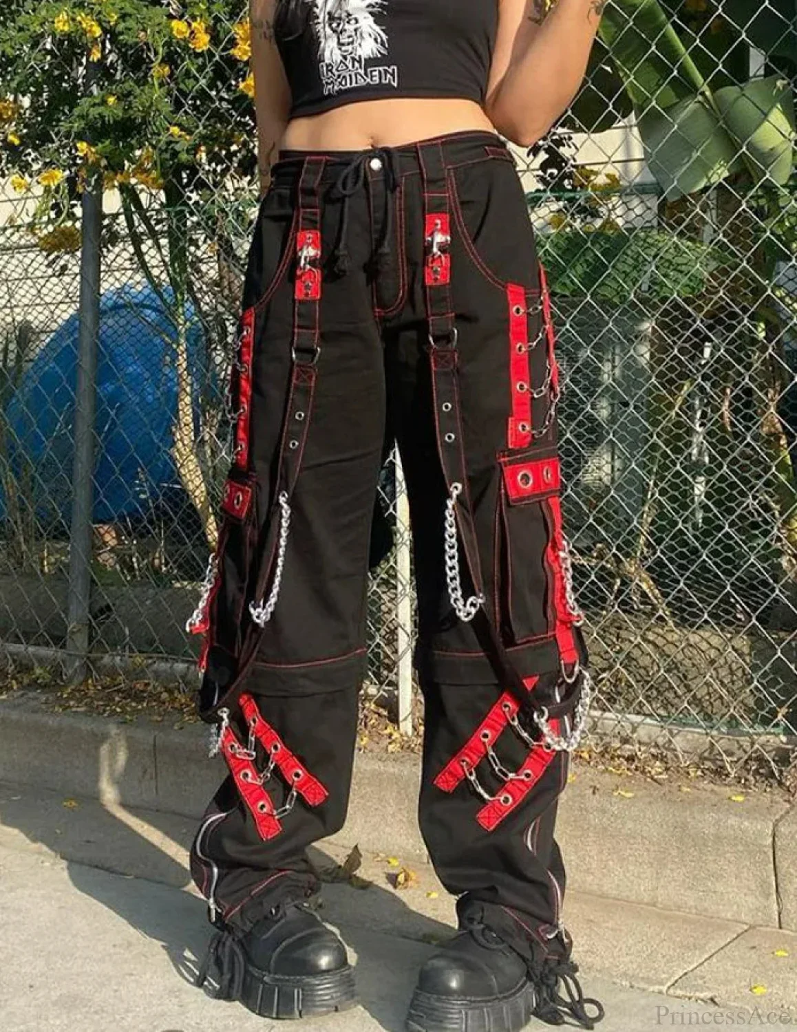 Cargo Mysterious Chain Harem Runner Pant - Image 2