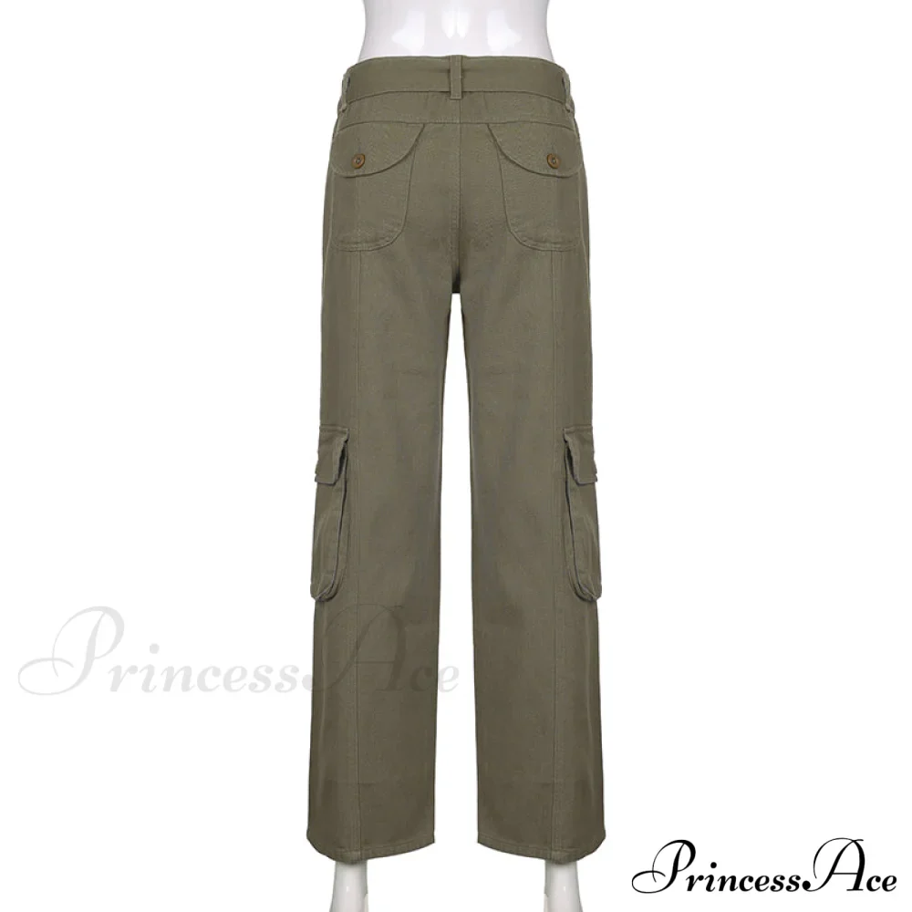 Cargo Streetwear Mom Pants Baggy Low Leg Waist 90s Denim Vintage Wide Jeans Trousers Trendy Korean Grunge Hippie Outfits - Image 12