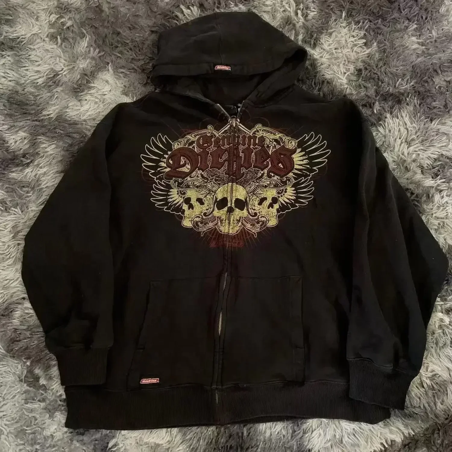 Cartoon Pattern Zipper Hoodie - Image 8
