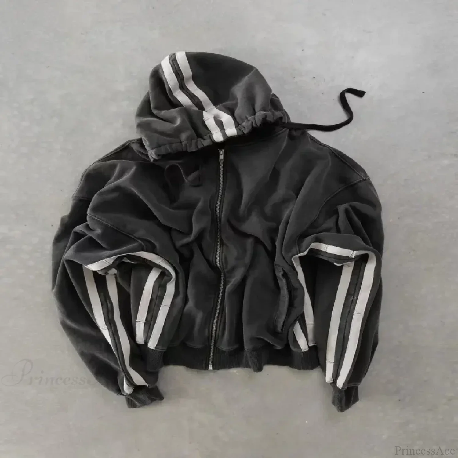 Cartoon Pattern Zipper Hoodie - Image 9