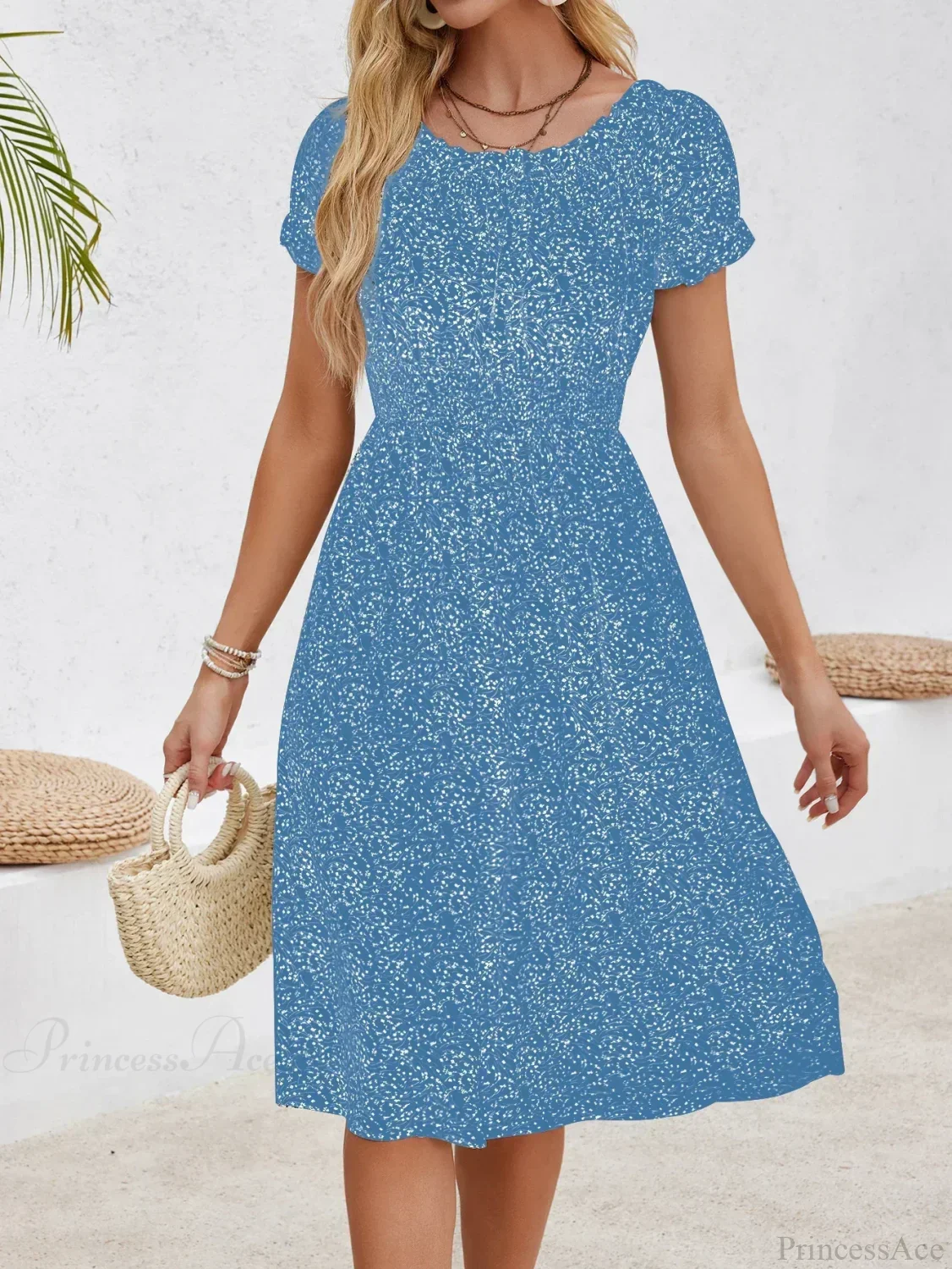 Casual Bohemian Beach Floral Dress - Image 8