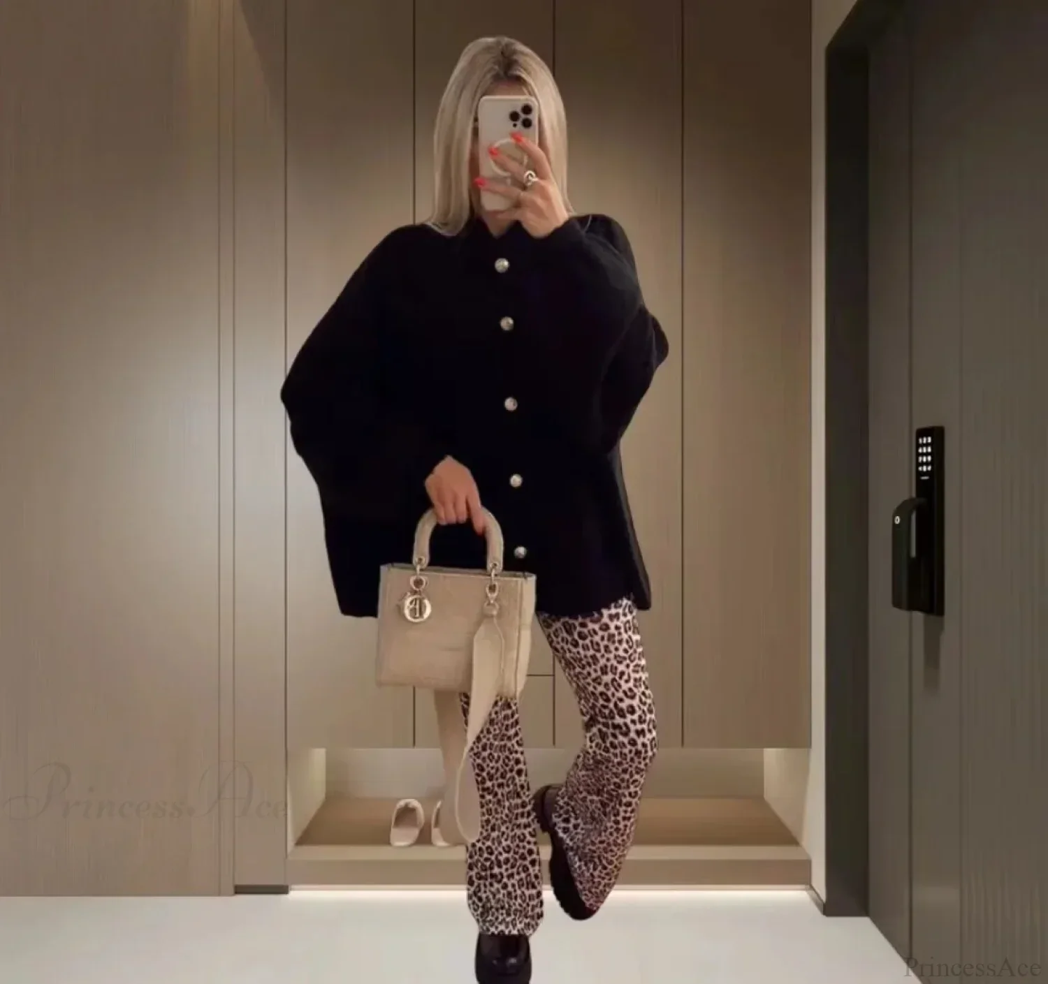 Casual Cozy Loose O-neck Elegant Solid Comfortable Lantern Sleeve Stylish Sweater - Image 4