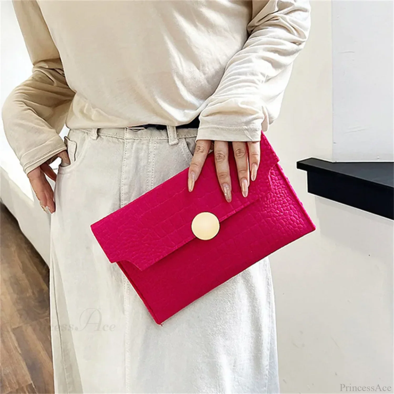 Casual Crocodile Pattern Business Clutch Wristlet - Image 2