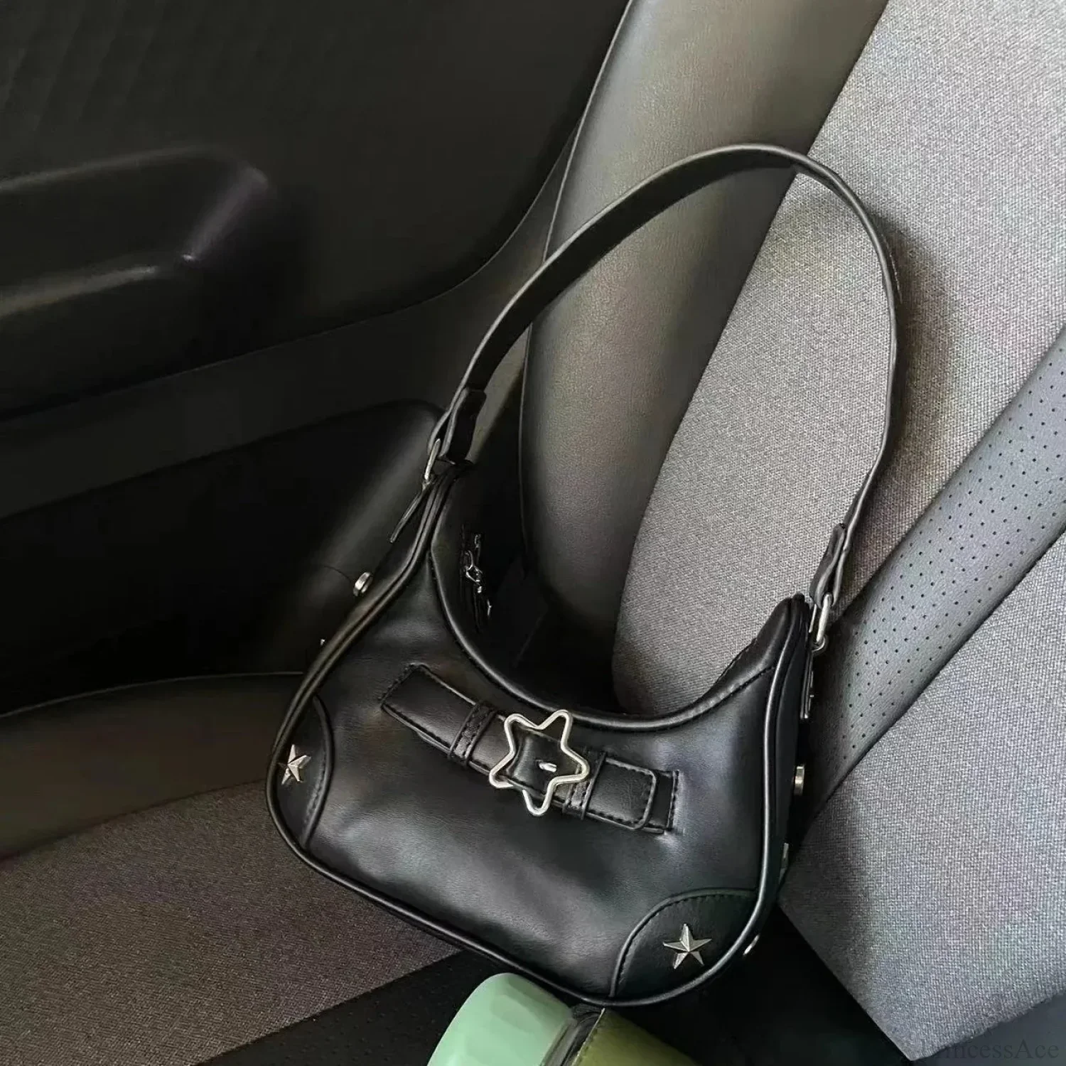 Casual Cute White Star Shoulder Bag - Image 7