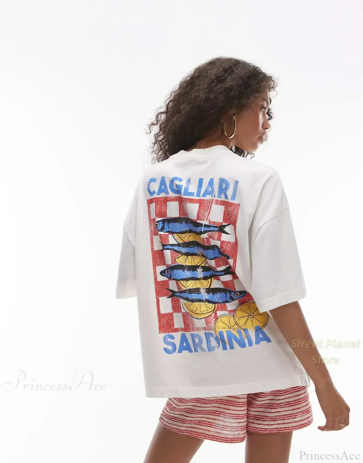 Casual Lotus Eyed Graphic T-shirt - Image 9