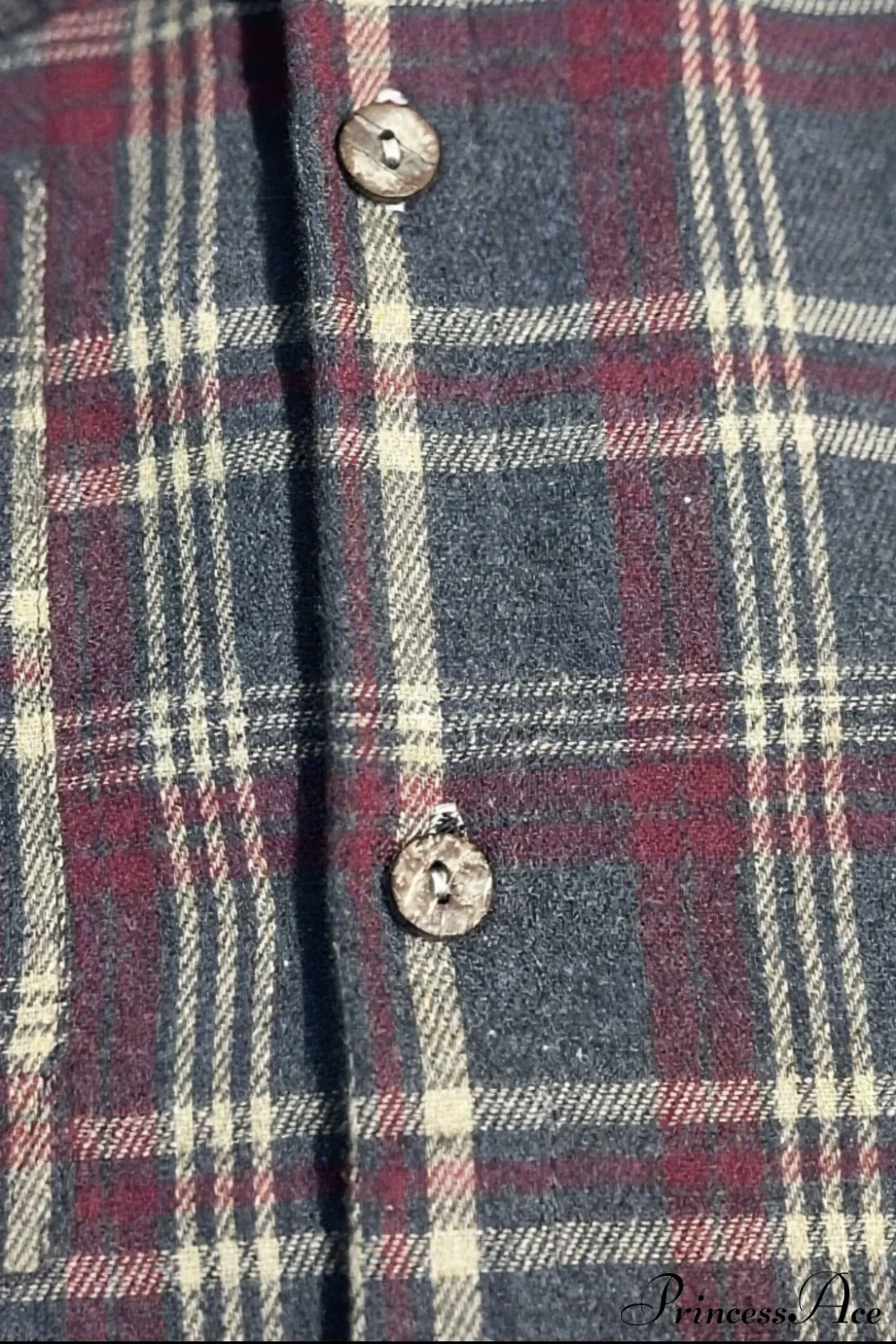 Casual Plaid Lapel Shirt Blouse - Image 4