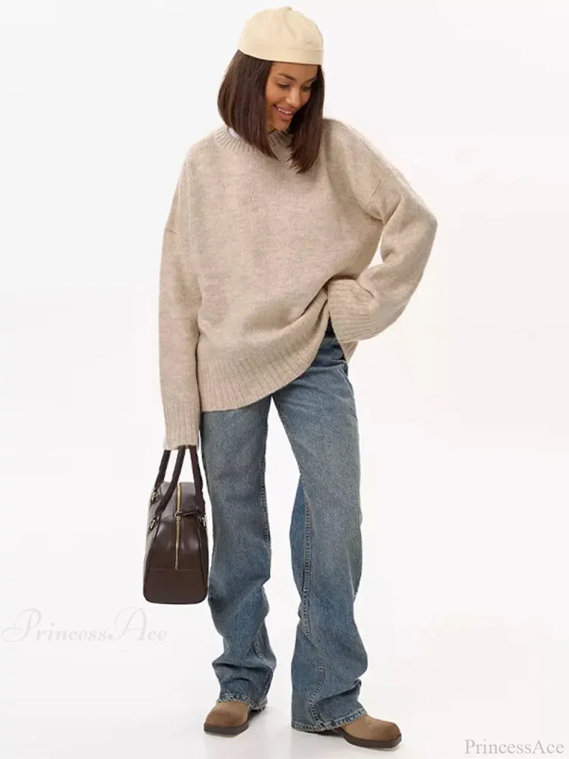 Casual Retro Long Sleeve Sweater - Image 8