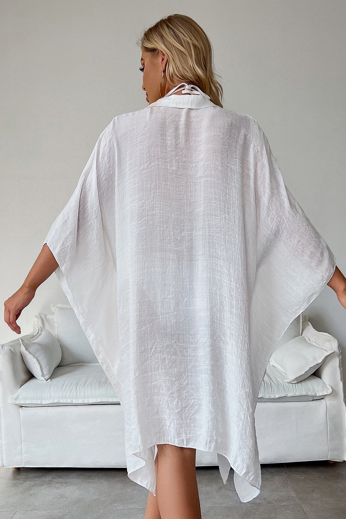 Casual Shirt Long Sleeve Cover Up - Image 5