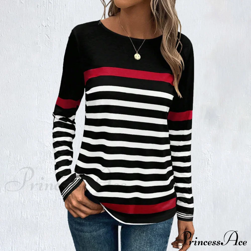 Casual Striped T-Shirt - Image 2