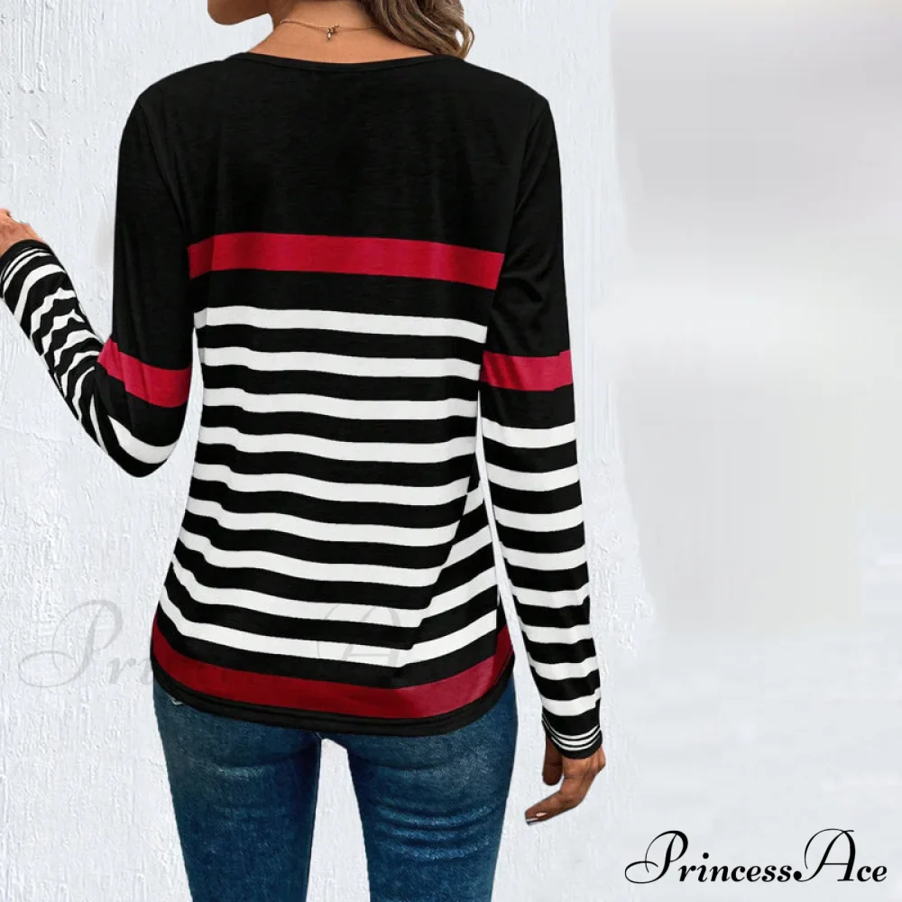 Casual Striped T-Shirt - Image 3
