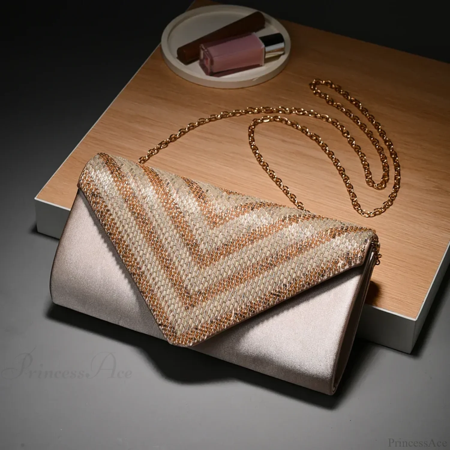 Celebrity Rhinestone Shiny One-Shoulder Clutch Bag - Image 3