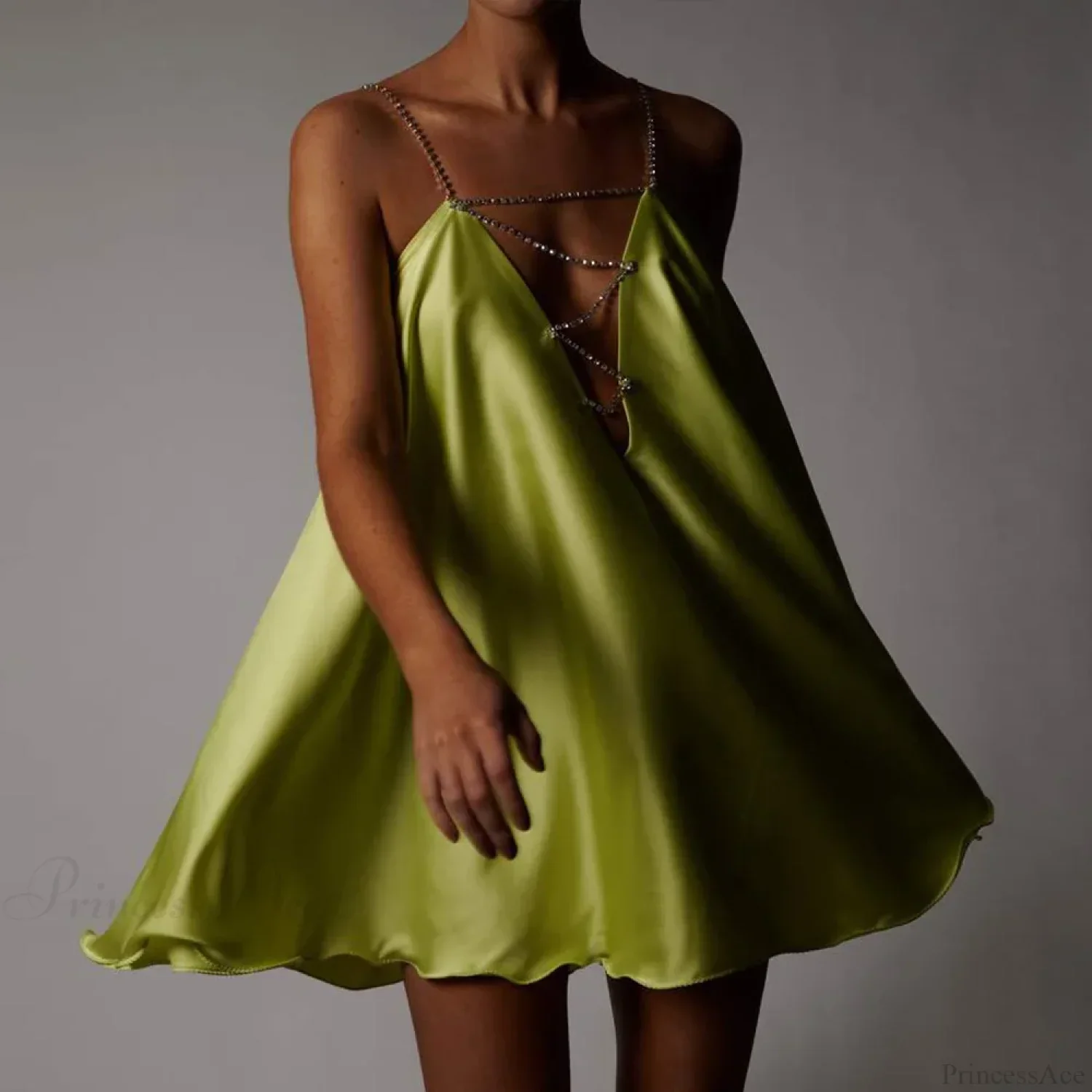Chain Suspender Hollow Mini Dress - Image 9