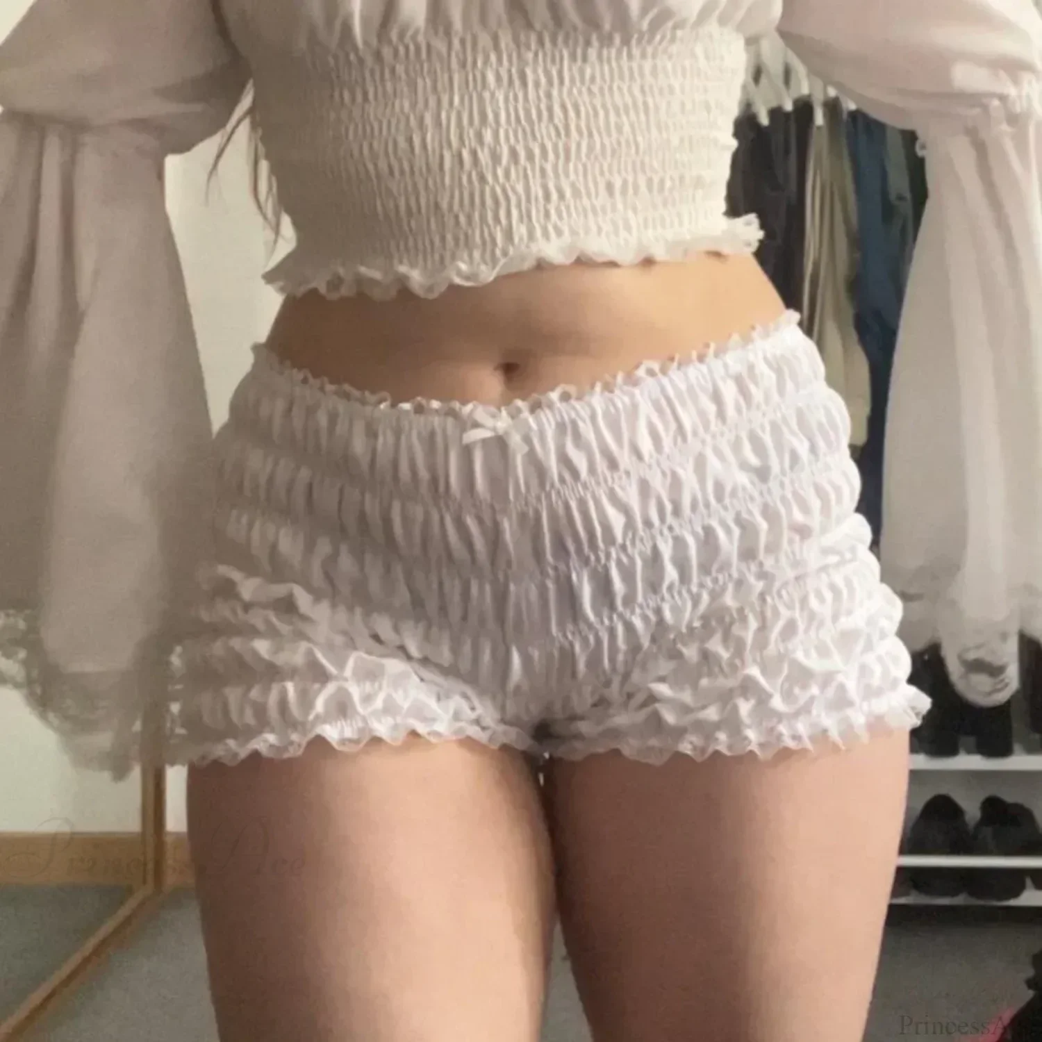 Cherry Print Ruffle Bloomer Short - Image 6
