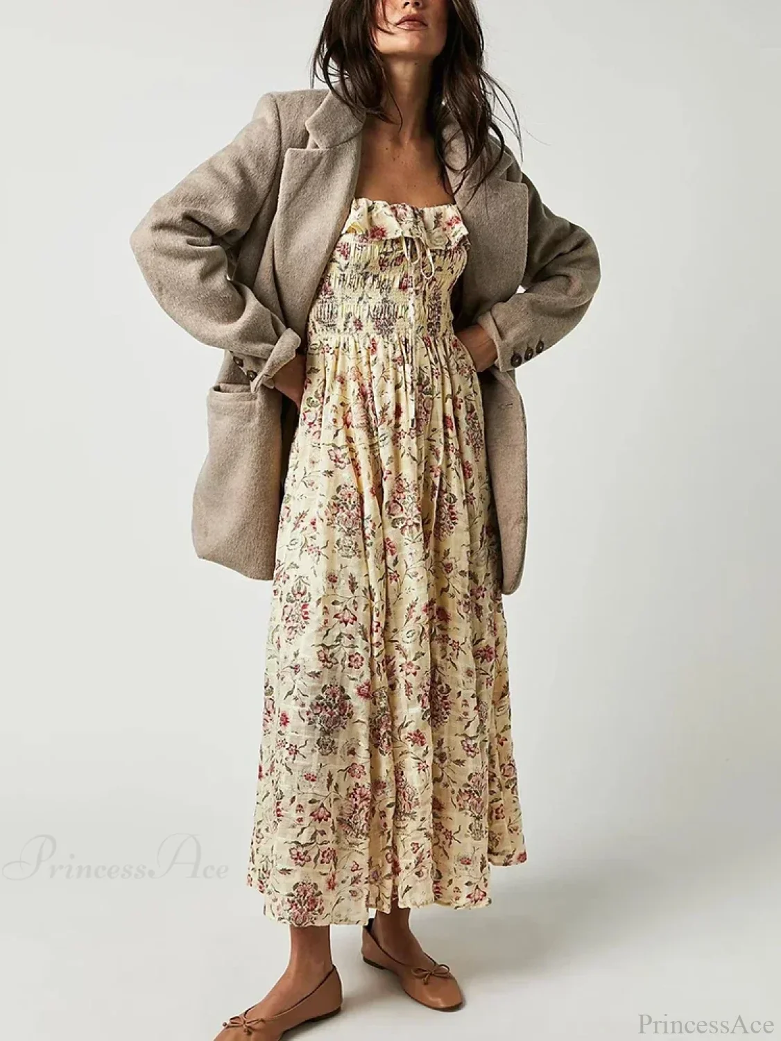 Chic Boho Backless Ruffle Floral Dress - Image 5