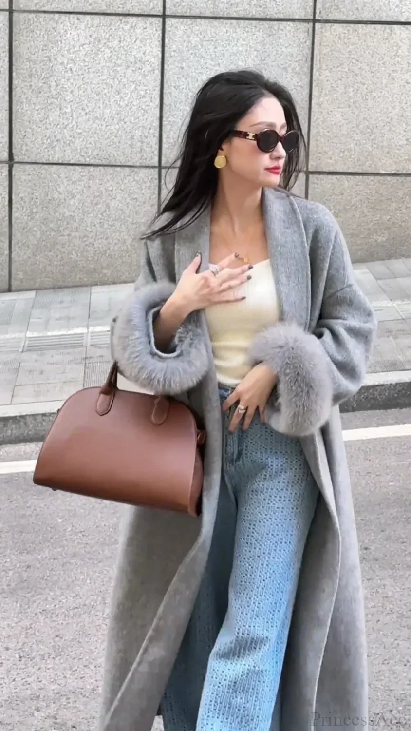 Chic Brown Woolen Tops Overcoat - Image 6