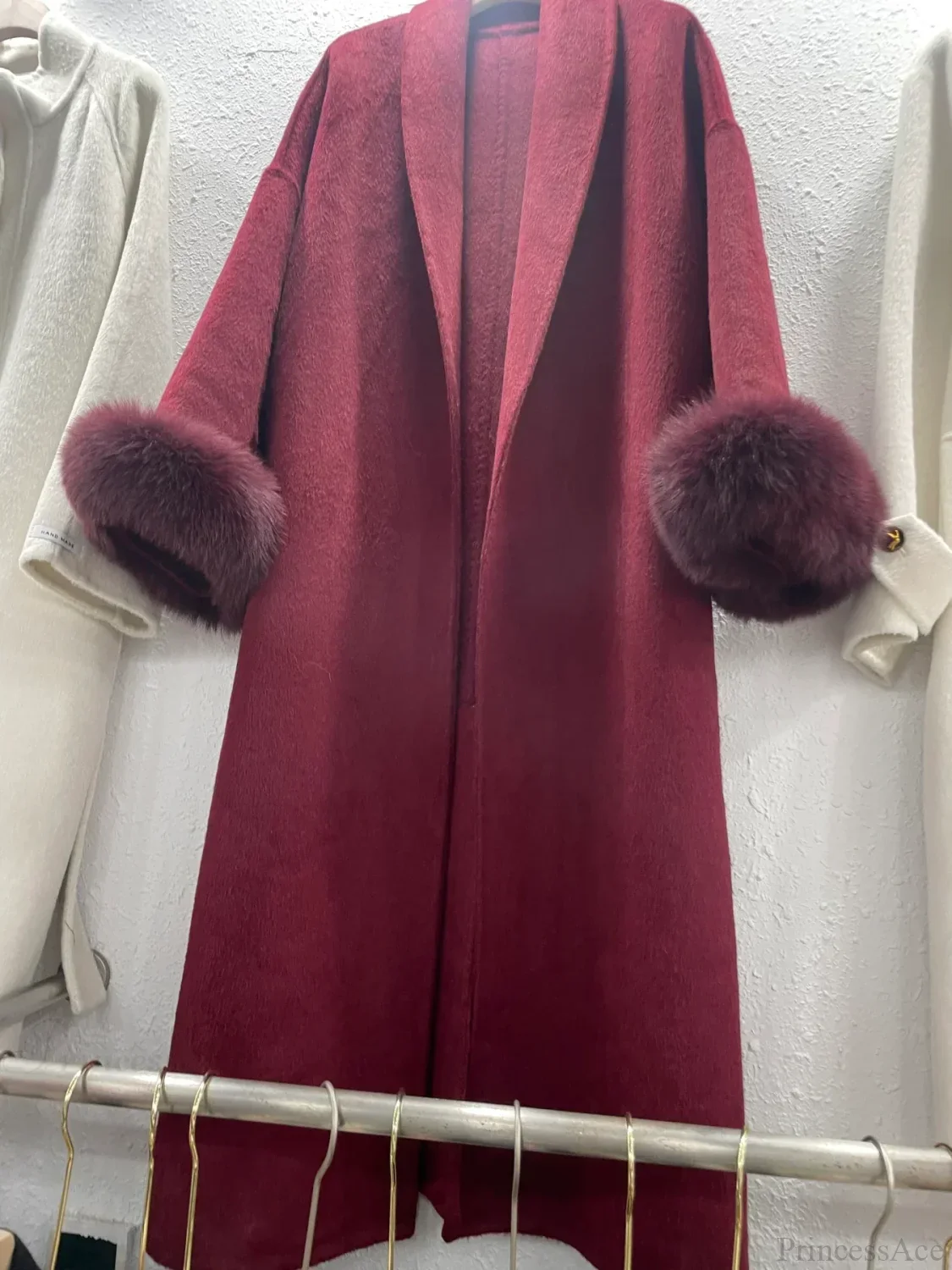 Chic Brown Woolen Tops Overcoat - Image 7
